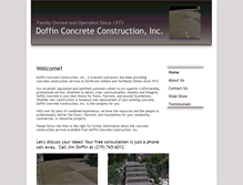 Tablet Screenshot of doffinconcrete.com
